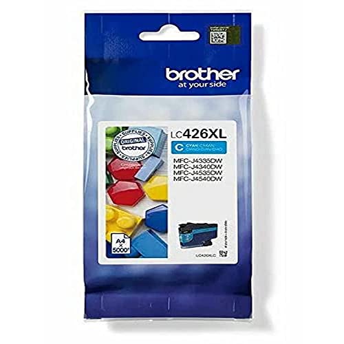 Brother Original LC-426XLC Tintenpatrone Cyan MFC-J4340DW, MFC-J4540DW, MFC-J4540DWXL (5000 Seiten nach ISO Standard 24711) LC426XLC XL von Brother