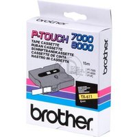 Brother Original P-Touch Farbband schwarz auf gelb (TX-611) von Brother