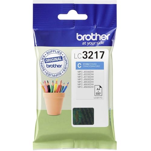 Brother Original Tintenpatrone LC-3217C cyan (für Brother MFC-J5330DW, -J5335DW, -J5730DW, -J5930DW, -J6530DW, -J6930DW, -J6935DW) von Brother
