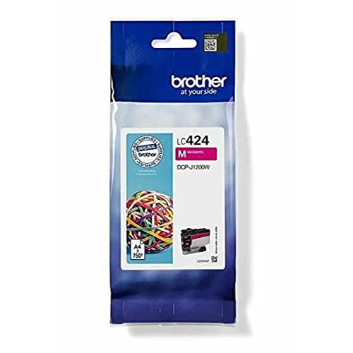 Brother Original Tintenpatrone Magenta DCP-J1200DW (750 Seiten nach ISO Standard 24711) LC424M von Brother