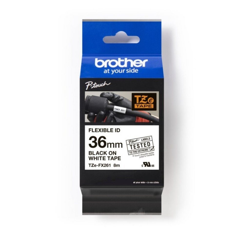 Brother Steinbohrer Brother Schriftbandkassette TZe-FX261 von Brother