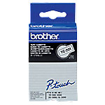 Brother TC-201 Authentic Schriftband Selbstklebend Schwarzer Druck auf Weiß 12 mm x 7.7m von Brother
