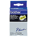 Brother TC-601 Authentic Schriftband Selbstklebend Schwarzer Druck auf Gelb 12 mm x 7.7m von Brother