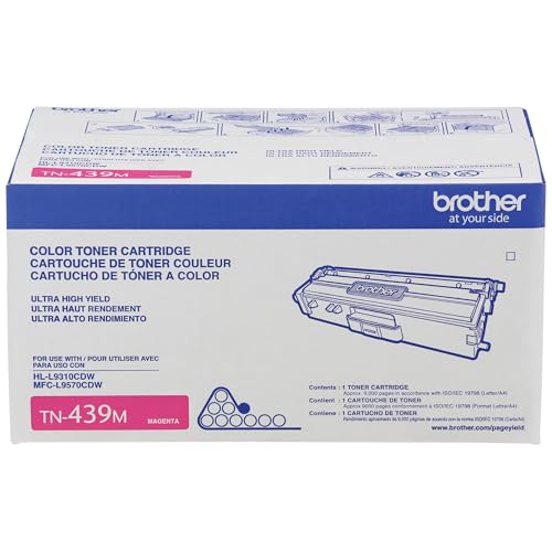 Brother TN439M Original Magenta Toner für Laserdrucker (9.000 Seiten, Magenta, 1 Stück) von Brother
