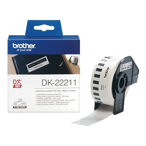 Brother White Continous Plastic Film 29mm x 15,2mm, DK-22211 von Brother