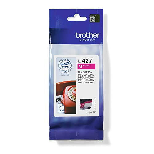 Brother Original Tintenpatrone LC-427M Magenta für ca. 1.500 Seiten, für MFC-J5955DW, MFC-J6955DW, MFC-J6957DW, HL-J6010DW Standard von Brother