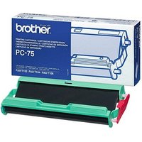 brother PC-75 schwarz Thermo-Druckfolie, 1 Rolle von Brother