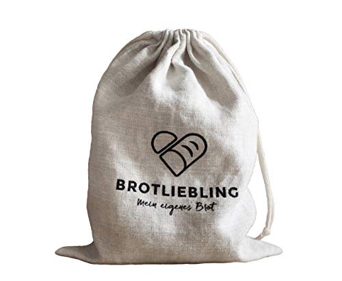 Brotliebling Brotbeutel 100 % Leinen ca. 35 x 42 cm mit Kordelzug von Brotliebling