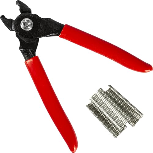 BROWIN® Wurstclipper Wurstklipper 313313 | Handklipper + 60 Clips im Set | zum professionellen Verschliessen von Würsten mit Kunst- oder Naturdarm von Browin