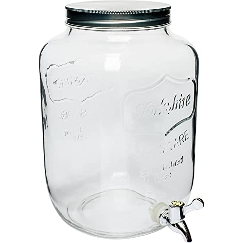 Browin 621003 Glas 7,6 L Zitronade mit Hahn – weiß, Getränkespender von Browin