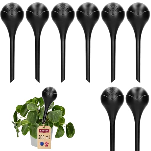 BROWIN® Bewässerungskugeln für Pflanzen | dosierte Bewässerung | Automatische Bewässerungssystem für Pflanzen | Tröpfchenbewässerungsbausätze (400 ml) (4, schwarz) BROWIN® Bewässerungskugeln für Pflanzen | dosierte Bewässerung | Automatische Bewässerungssystem für Pflanzen | Tröpfchenbewässerungsbausätze (400 ml) (4, schwarz) von Browin