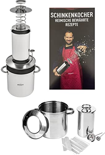 Schinkenkocher 1,5 kg im Wassermantel + Rezepte/komplettes Set von Browin