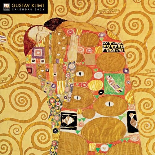 Gustav Klimt 2024: Original Flame Tree Publishing-Kalender [Kalender] (Wall-Kalender) von Brown Trout-Auslieferer Flechsig