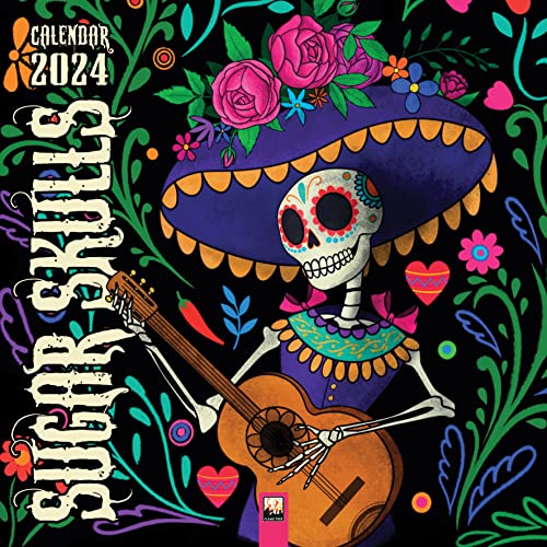 Sugar Skulls – Totenköpfe aus Zucker 2024: Original Flame Tree Publishing-Kalender [Kalender] (Wall-Kalender) von Brown Trout-Auslieferer Flechsig