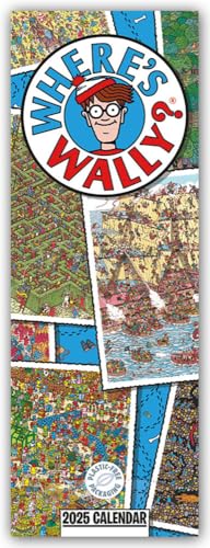 Where's Wally – Wo ist Wally 2025 – Slimline-Kalender: Original Carousel Calendar [Mehrsprachig] [Kalender] von Brown Trout-Auslieferer Flechsig