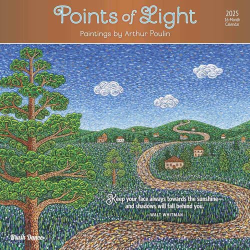 Points of Light | 2025 12 x 24 Inch Monthly Square Wall Calendar | Featuring the Artwork of Arthur Poulin | Plastic-Free | Brush Dance | Paintings Impressionism von BrownTrout