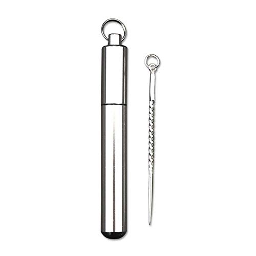 Sterling Silber Zahnstocher Aluminium Zahnstocher Kreative Mini Zahnstocher Set Obst Zahnstocher Box für Outdoor Reise Wandern Camping von Brownrolly