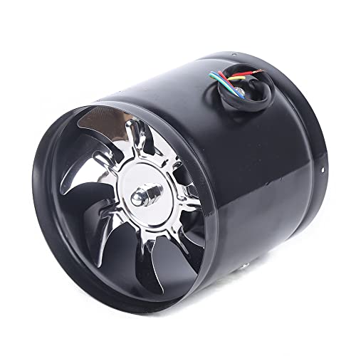 Axial Rohrventilator Lüfter, 150mm 600m³/h 220V Metall Gebläse Axiallüfter, Abluftventilator Kanalventilator Kanal Rohrlüfter für Growzelt, Garage, Werkzeugraum, Büro von Brride
