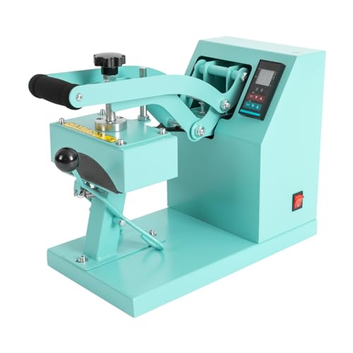 BRRIDE Kappenpresse Mützenpresse Heat Press Machine, 550W Kappe Heat Press Cap Hitzepresse mit Digitaler LED Temperatur und Zeitcontroller Mützenpresse für Mützen, Baseballkappen-Pressmaschine(Blau) von Brride