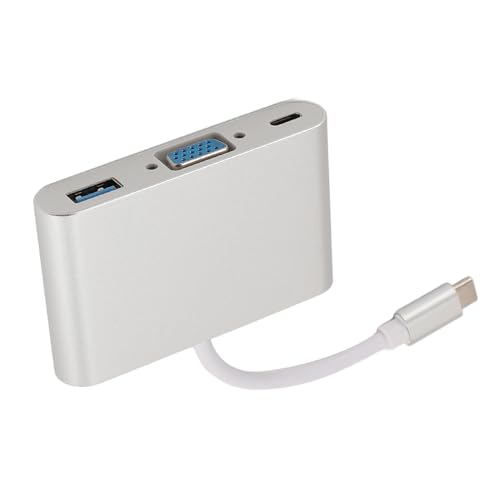 3-in-1-Typ-C-HUB-Multiport-Adapter, Dockingstation für Laptop-PC mit VGA-Anschluss, USB3.0-PD-Aufladung 3-in-1-Typ-C-HUB-Multiport-Adapter, Dockingstation für Laptop-PC mit VGA-Anschluss, USB3.0-PD-Aufladung von Brrnoo