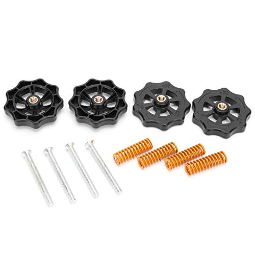 3D -Drucker -Werkzeugkit, 3D Drucker Level Tool M4 Leveling Nussmutter Heißbett Federn Heizstange Set 2 Sets Druckerzubehör Leveling Nuss für CR10 von Brrnoo