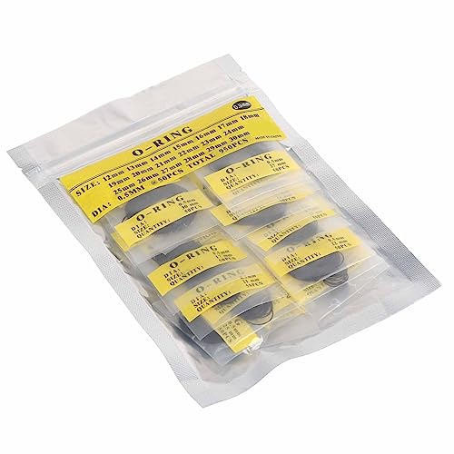 0,5-0,7 mm 12-30 mm Universal Gummi O-Ringe Set 950 Stück Hochwertig Verschleißfest Korrosionsbeständig Für Uhren Rückdeckel Anwendungen von Brrnoo