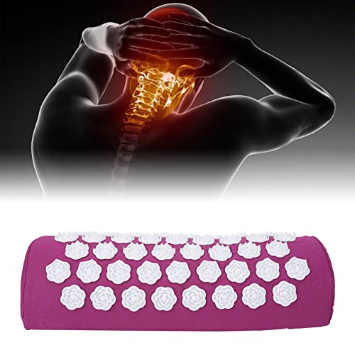 Akupressurkissen, Massagekissen für Yoga. Akupressurkissen Zielt auf Druckpunkte ab, um Körperschmerzen zu lindern. Akupressur-Nackenkissen, Muskelentspannung, Kissen Zur (PURPLE) von Brrnoo