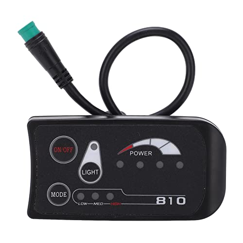 BRRNOO Elektrisches S810 -LED -Panel, 36 V 48 V Elektrische Anzeige -Bedienfeld, Universelle LED -Display -Steuerplatten für Elektrofahrrad von Brrnoo