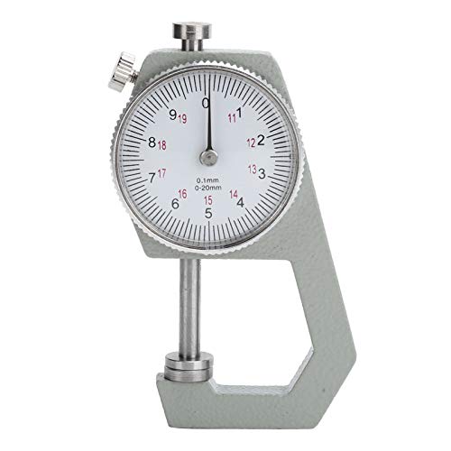 BRRNOO Genauige Dicke, 0-20 Mm Tragbarer Dicke-Tester für Schmuckbeobachtungspapier, Metallmaterial mit Hoher Genauigkeit, Praktisch für Kleine Gegenstände Messung von Brrnoo