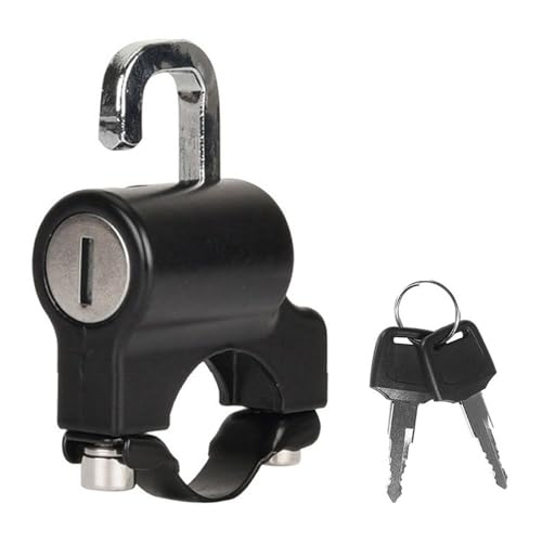 BRRNOO -tragbares Einzelhelmschloss, Universelles Motorradhelmschloss, Fahrradhelmschloss mit Schlüssel für 2,2–2,4 Cm Lenker, Rostfreie Zinklegierung, Diebstahlschutz-Design BRRNOO -tragbares Einzelhelmschloss, Universelles Motorradhelmschloss, Fahrradhelmschloss mit Schlüssel für 2,2–2,4 Cm Lenker, Rostfreie Zinklegierung, Diebstahlschutz-Design von Brrnoo