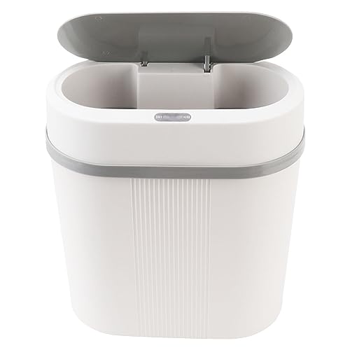 Brrnoo 12L Smart Mülleimer, Automatischer Berührungsloser Infrarot-Bewegungssensor-Mülleimer für Schlafzimmer oder Badezimmer, Elektrischer Schmaler Mülleimer aus Kunststoff Brrnoo 12L Smart Mülleimer, Automatischer Berührungsloser Infrarot-Bewegungssensor-Mülleimer für Schlafzimmer oder Badezimmer, Elektrischer Schmaler Mülleimer aus Kunststoff von Brrnoo