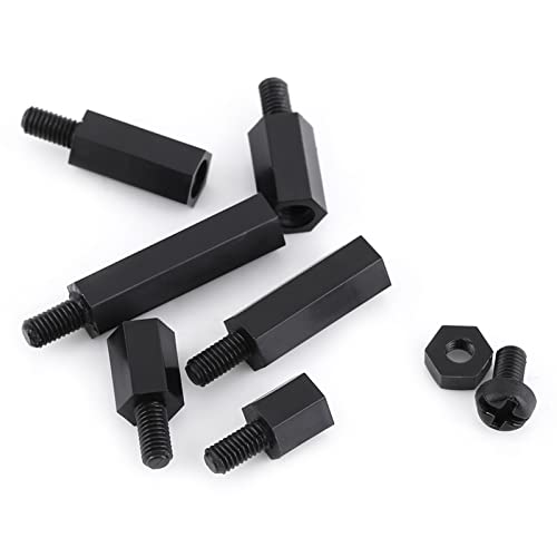 Brrnoo 250pcs Standoffs Nylon mit Storage Box M2 M3 Männlich Weibliche Hex -Säulen -Säulen Abstandshalter Schraubmutter Sortiment Kit Zur Montage zwischen PCB Leiterplatten und Maschinenbrettern (M3 von Brrnoo