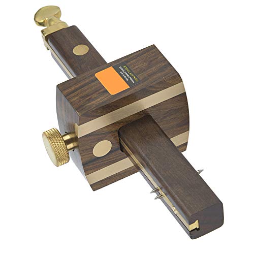 Brrnoo 8in Ebony Carpenter Holzbearbeitungsmarke Scraper Scriber, Haltbarer Messingstift und Klare Linienschublade mit Struktur, für Gerade Linien auf Holz Brrnoo 8in Ebony Carpenter Holzbearbeitungsmarke Scraper Scriber, Haltbarer Messingstift und Klare Linienschublade mit Struktur, für Gerade Linien auf Holz von Brrnoo