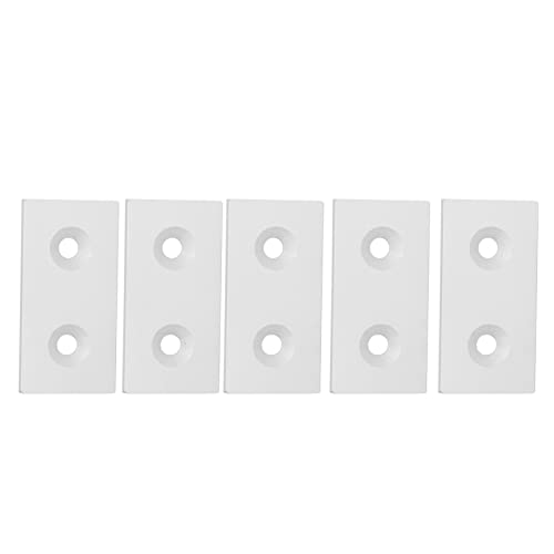 Brrnoo Aluminium -Profil -Endkappen, Legierungsmetallabdeckplatte Lineare Bewegliche Teile 5pcs Aluminiumprofil Endkappe Aluminium Profilabdeckungsplatte 4080 Doppelte Löcher (SILVER) von Brrnoo