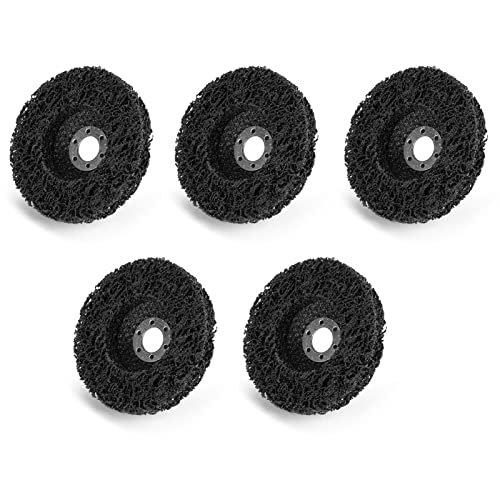 Brrnoo Aufkleber -Entfernungsrad, Schleifrad Poly Strip Wheel -Scheibenscheibenfarbe Entfernung Werkzeug 5pcs 100 Mm Schwarze Farbstreife für Engelsschleiker von Brrnoo