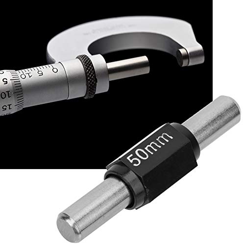 Brrnoo Außenmikrometer, Edelstahl Außenmikrometer Standard -Bremssattelkalibrierungskalibrierungsstange Industrialkalibrierungsstange, Mikrometer -Messwerkzeug Zum Kalibrieren von Mikrometern (50MM) von Brrnoo