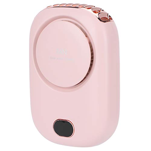 Brrnoo Bladeless Electric Lüfter, Halshänge-Mini-Lüfter mit 3 Windgeschwindigkeiten, 2000-mAh-Batterie, USB-wiederaufladbares, Leichtes Tragbares Design, Weitwinkelluftversorgung, (PINK) von Brrnoo