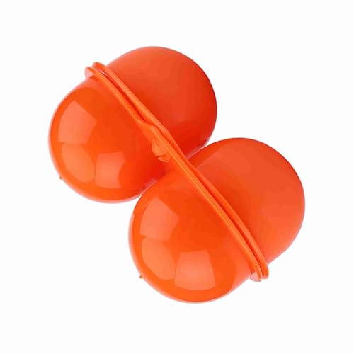 Brrnoo Camping -Eierbehälter, Eierkoffer für Picknick Im Freien Plastik 2pcs Eierträger Aufbewahrungsbox -Behälter Reise Eierbehälter Camping Verwendung (ORANGE) von Brrnoo