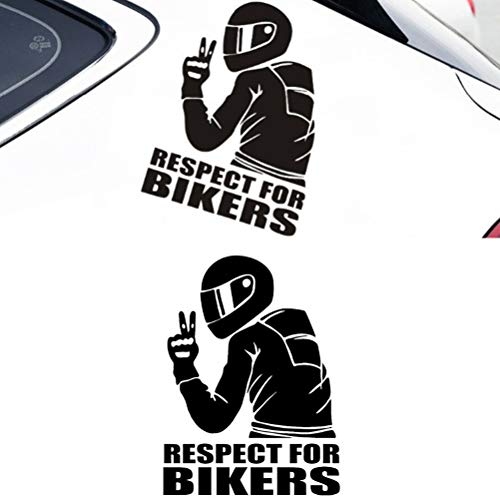 Brrnoo Der Respekt für Biker Reflektierende Aufkleber, Kompatibel mit Körper, Fenstern und Türen, Bietet eine Hohe Sichtbarkeit und Verursacht Keine Schädigung Der Autofarbe und (Mehrfarbig) von Brrnoo