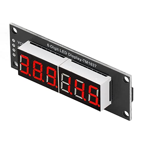 Brrnoo Digitale Anzeigeplatte, LED -Anzeige Digital LED -Tube 6 Ziffern Rohr Segment Anzeige Segmentanzeige von Brrnoo