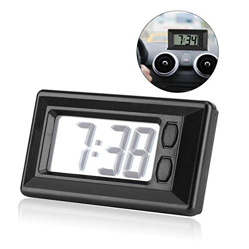 Digitaluhr Auto LCD Elektronische Uhr mit Datum Kalenderanzeige Selbstklebende Halterung für Armaturenbrett Auto LKW Digitaluhr Auto LCD Elektronische Uhr mit Datum Kalenderanzeige Selbstklebende Halterung für Armaturenbrett Auto LKW von Brrnoo