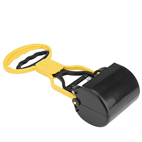 Brrnoo Dog Poop Scooper, Pulling Pet Plastic Pick Up Clip Manual mit langem Griff für Hunde(Gelb) von Brrnoo