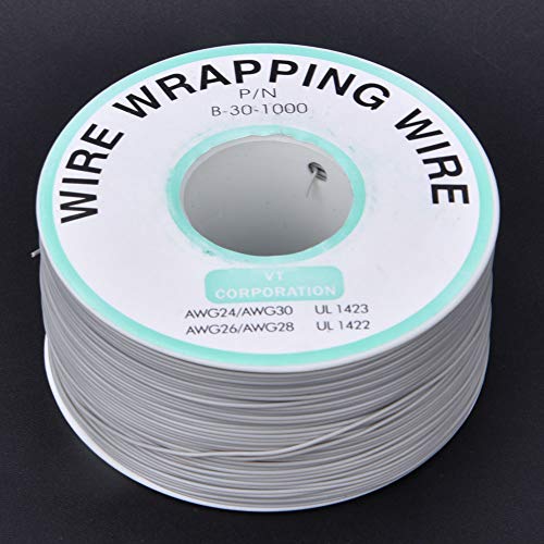 Brrnoo Elektrischer Kabel, Fester Kerndraht 30AWG Wrack -Jumper -Draht 984.25ft Kupferdraht für die Reparatur von Leiterplatten für die Gedruckte Leiterplatte von Brrnoo