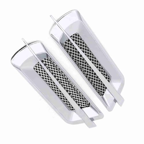 Brrnoo Haubenschlitze für Autos, Haubenschaufeln für Autos AIR -Entlüftungsgrill Cover 2pcs Universal Car Side Hood Vent (Elektrosilberung) von Brrnoo