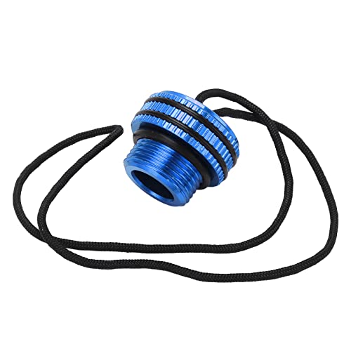 Brrnoo Hochwertiger Aluminium -Legierungs -Tauch -Tank -Tank -Ventil -Staub -Steckplane -Beschützer -Deckungsabdeckung Daucher mit Kabel, Einfach Installieren und Ersetzen (Blue) von Brrnoo