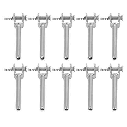 Brrnoo Kabelgeländersystem, Cableview -Geländer 316 Edelstahl 10 Stcs Kiefer Swage End -Signal Kabeldeckel Geländersystem 3mm Drahtkabel Seilkiefer Takeling von Brrnoo