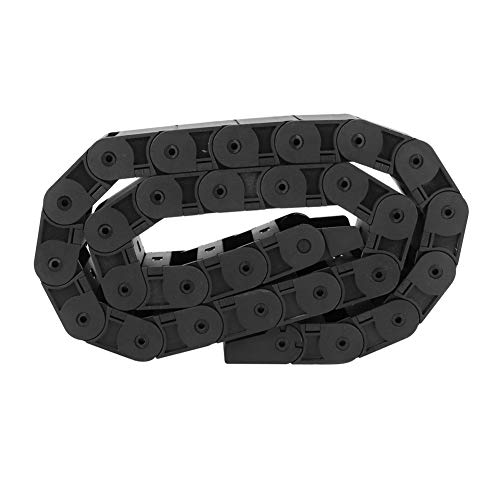 Brrnoo Kabelkette, R38 Black Nylon Kabel Dragkettendrahtträger 1 Meter Träger Dragkettenkabeldraht, Dragkette für 3D -Drucker CNC Router 18x50 Mm von Brrnoo