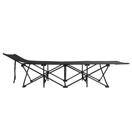Brrnoo Liegender Campingstuhl, Klappbett Camping Liegestuhl Strandstuhl, Zusammenklappbares Bett für Büro Lounge Stuhl, Outdoor Garten Möbel von Brrnoo