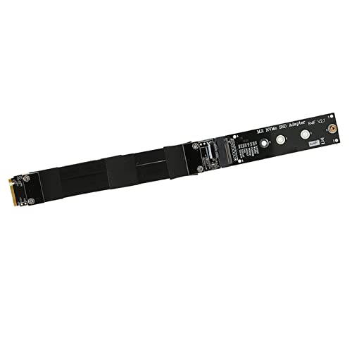 Brrnoo M.2 NVMe SSD-Verlängerungskabel, PCB R44SF M.2 auf PCI E 3.0 X4 32 G/BPS M Key Extender für Win für (10cm) von Brrnoo