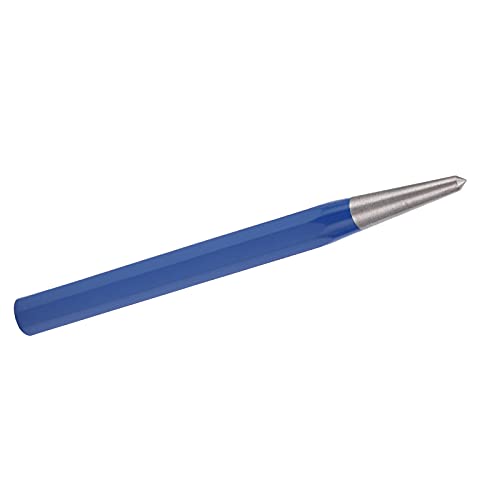 Brrnoo Mitte Punch für Metall, Mittelstempelgesetz Gehärteter Spitzmitte Punch Lony Stahl mit 4 Mm Durchmesser Härte Tipps Handwerkzeug Mittelstempel für Bohrerlöcher von Brrnoo